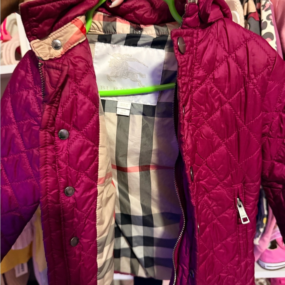 Burberry Kids Puffer Jacket - Fuchsia